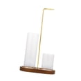 thumbnail image 4 of Soporte de incienso para palos anti cenizas voladoras multifuncionales fáciles de usar quemador de incienso elegante para oficinas de dormitorios Marrón, 4 of 8