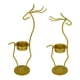 thumbnail image 1 of Candelabros de ciervo de Metal, candelabros decorativos de hierro Retro, candelabros para decoración del hogar, banquete de Festival Oro, 1 of 9