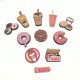 thumbnail image 4 of 11 Pices Accessoires De Chaussures , Boucles De Chaussures En Caoutchouc, Fleurs De Chaussures Imprimes En Pvc, Accessoires De Bricolage Pour Chau, 4 of 5