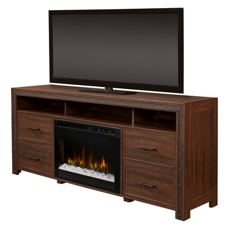 Bed End Tv Stand Dimplex Thom Media Console Electric Fireplace With Acrylic Ember Bed for TVs up to 65