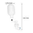 thumbnail image 2 of GAXIRE 2Pcs Water Level Control Float Valve for Livestock Troughs Easy Installation White Plastic, 2 of 8