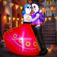 thumbnail image 4 of Pareja hinchable DomKom para Día de los Muertos, 183 cm, con LED, 4 of 6