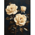 thumbnail image 1 of Qisvanset 12x16 Inch Cream Rose Floral Canvas Wall Art, Soft Bloom Vintage Romantic Bedroom Wall Decor, 1 of 8