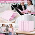 thumbnail image 7 of 1.5 Inch 3 Ring Binder, Durable Three Ring Binder with Plastic Cover and Metal Rings, Cute Pink Binder for office supplies Office Supplies, Large Capacity office supplies Binder, Classroom Must, 7 of 7