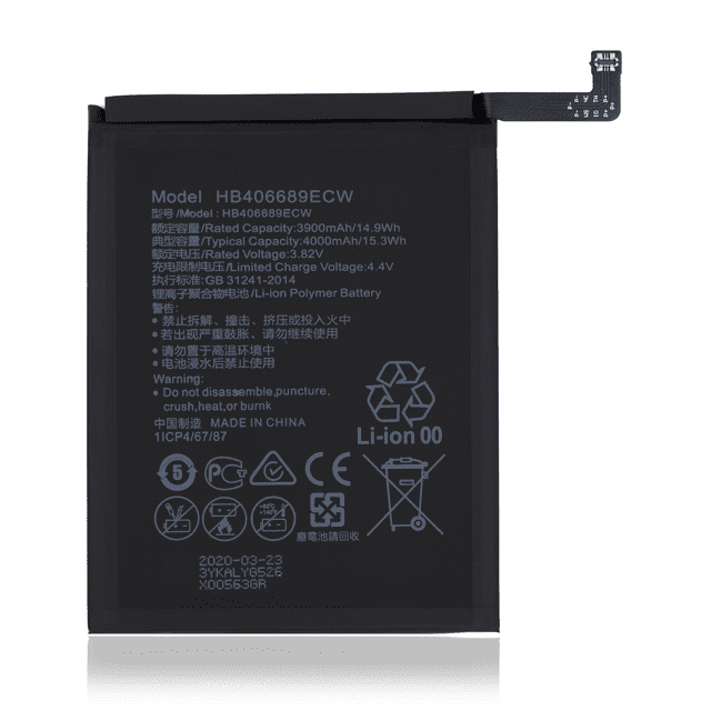 Replacement Battery Compatible For Huawei Mate 9 / Y7 2019 / Y9 2019 / Honor 8C (HB396689ECW / HB406689ECW)