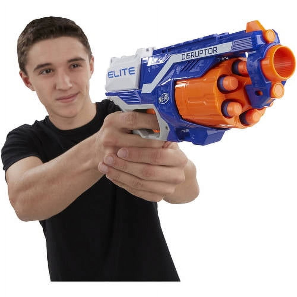 Nerf N-Strike Elite Disruptor Blaster 90ft 6-Dart Rotating Drum Hasbro Toy B9837