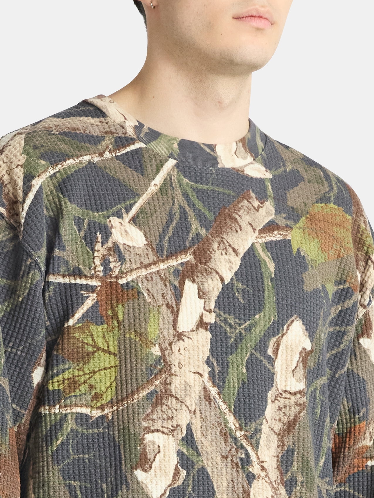 No Boundaries Men's & Big Men's Thermal Long-Sleeve Tee, 3-Pack