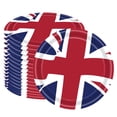 thumbnail image 3 of AMERTEER Union Jack Tableware Tablecloth/Paper Plates/ Napkins / Cups / Spoons / Fork / Triangle Flags Banner Dinnerware ，2 tablecloths, 3 of 10