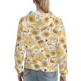 thumbnail image 2 of Hoodies for Women - Honey Honeycomb Comfrt Colour Drawstring Women'S Fashion Hoodies & Sweatshirts, Fall Outfits Clothes for Women 2024 Pullover with Kangaroo Pocket, 2 of 7