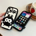 thumbnail image 6 of Case for iPhone 15 Pro,Cute 3D Kawaii Phone Cases Funny Butter Bear Angel Cartoon Cover with Keychain Soft Silicone Gel Drop Protection Case Women Girls for iPhone 15 Pro, 6 of 7