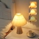 thumbnail image 1 of Fiudx Lámpara de Mesa con Regulación Continua, Alimentación Por Usb, Bombilla Led Incluida, Pantalla de Tela de Lino Beige, Base de Madera Maciza, Ideal para Dormitorio, Oficina, Dormitorio Universit, 1 of 6