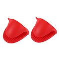 thumbnail image 2 of Manoplas de silicona para horno Guantes para hornear aislados Clip Sandía Rojo Rojo 2 piezas, 2 of 2