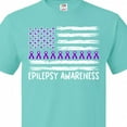 thumbnail image 4 of Inktastic Epilepsy Awareness Purple Ribbons and Flag T-Shirt, 4 of 5