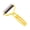 Yellow-4A-clearacne, variant on Dyegold Double Sided Pet Dematting Comb Dog Cat Undercoat Rake Grooming Deshedding Tool with Stainless Steel Teeth for Long Hair Detangling Shedding Removal