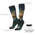 thumbnail image 6 of Fotbe Vintage Pattern Fox print Women's Men's Novelty Crew Socks Cotton Socks Knee High Socks for Walking,Running,Nurses,Pregnancy, 6 of 8