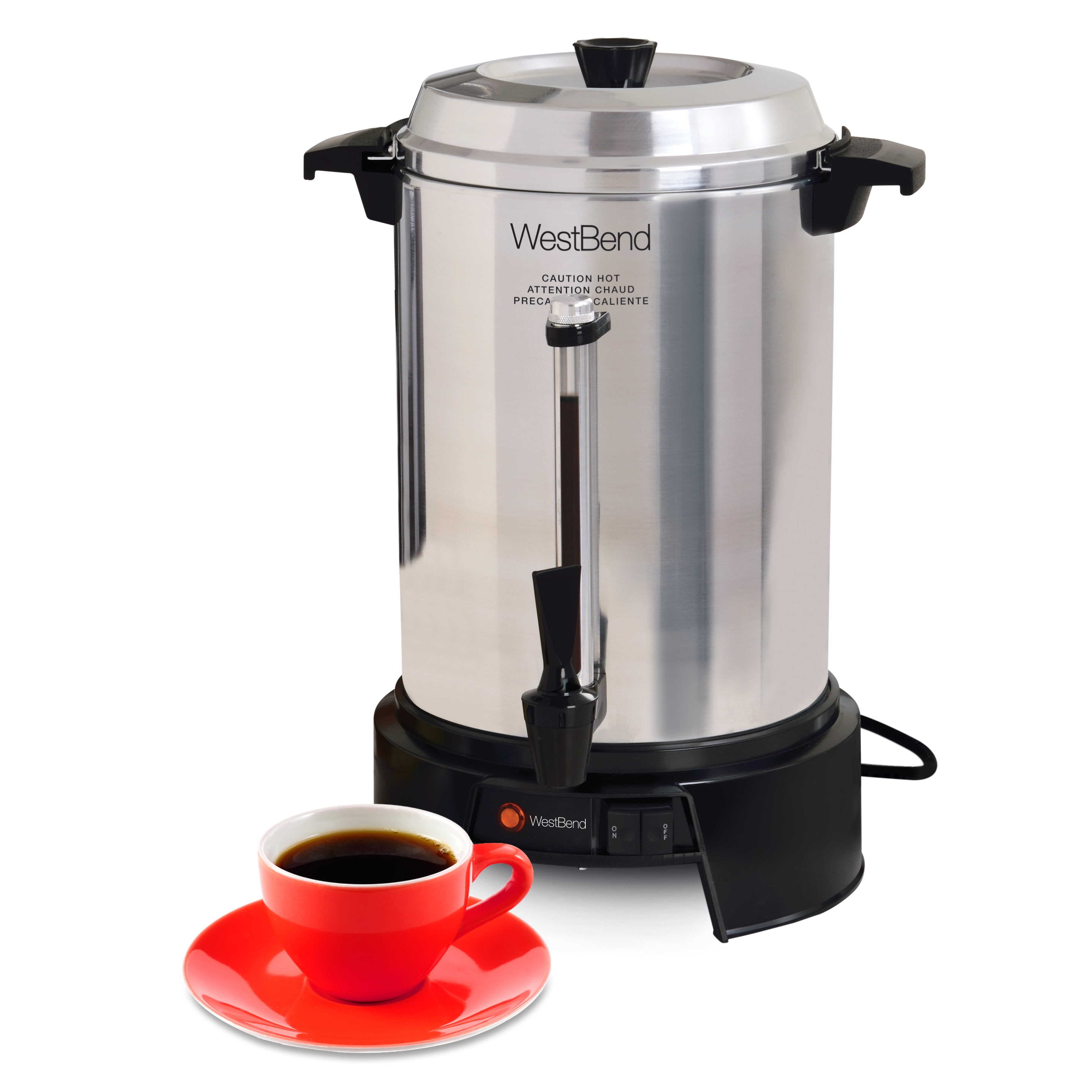 West Bend 13500 Coffee Maker, 55 Cups, 1500 Watts, 120V, 60Hz
