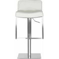 thumbnail image 2 of SAFAVIEH Newman Modern Swivel Bar Stool with Foot Rest, White, 2 of 4