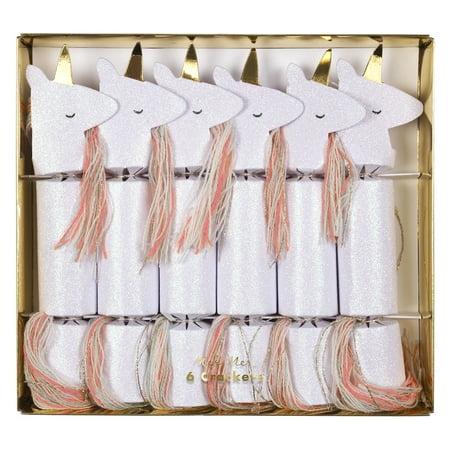 Meri Meri Unicorn Crackers, 6ct, Great for Birthdays, Baby Showers, Party Favors