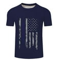 thumbnail image 2 of pxiakgy shirts for men men t shirt independence day 3d digital printing casual basic tee tops men formal shirts dark blue + xxl, 2 of 3