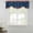 Blue, variant on Country Star Farm Tie Up Valance Curtains for Windows, Kitchen Curtains Window Treatments, Red Blue Patriots Stripe American Flag Short Window Shades Valances for Bedroom Bathroom Cafe 42"x18"