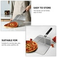 thumbnail image 3 of Raindrops Stainless Steel Foldable Pizza Shovel with Hanging Hole for Easy Storage and Use Silver, 3 of 8