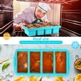 thumbnail image 3 of Silicone Freezer Tray With Lid 2Pack-Aqua Food Storage for Soup Sauce Broth Leftovers, 3 of 7