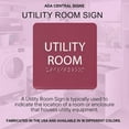 thumbnail image 6 of ADA CENTRAL SIGNS - 6" X6" Utility Room Sign - ADA Compliant Tactile Graphics Grade 2 Braille Text Acrylic Wall Signs - Utility Equipment Door Sign for Commercial, Residential, Institutional Buildings, 6 of 7