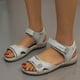 thumbnail image 5 of Cuña Moda Antideslizante Casual Tallas grandes Señoras Sandalias con punta abierta Wmkox8yii nm10569, 5 of 8