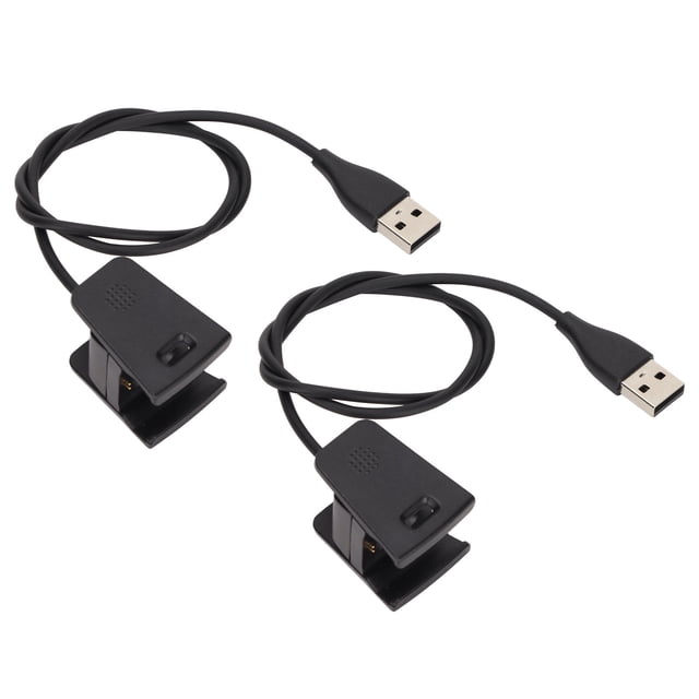 Clip de carga USB para Fitbit Charge, 2 piezas Cargador de reloj inteligente Cable de carga USB para Fitbit Charge Cargador de reloj inteligente Rendimiento potente