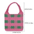 thumbnail image 4 of Bolso Playa Verano Mano Tejido Con Flores Retales para Mujer, 4 of 9