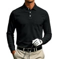 thumbnail image 3 of LWavelet Polo Shirts for Men Long Sleeve Golf Tennis Collared Shirt Moisture Wicking Dry Fit Performance Casual Polo Shirt, 3 of 7