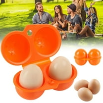 Egg Organizer TASTAN Egg Storage Container - Shockproof & Leakproof Plastic Egg Holder with Secure Buckle | Stackable Design for Fridge, Camping & Picnics | Keeps Eggs Fresh, Fridge Storage, Orange