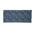 thumbnail image 2 of Indigo Neck Gaiter, Floral Swirl Leaves Branch, Unisex, Turquoise Pale Blue, by Ambesonne, 2 of 3