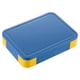 thumbnail image 2 of Lonchera clásica Bento: lonchera grande de 4,8 tazas con 4 compartimentos, a prueba de fugas, asa portátil, duradera, apta para microondas y lavavajillas, fabricada con materiales sin BPA (azul/pera, 2 of 5