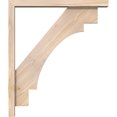 thumbnail image 3 of Ekena Millwork 3 1/2"W x 24"D x 28"H Merced Block Smooth Bracket w/ Offset Brace, Douglas Fir, 3 of 25