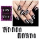 thumbnail image 2 of 30 Pcs Short Square Press On Nail Cats Eye False Nail Glossy Acrylic Nail Butterfly Full Cover Stick on Nail, 2 of 4