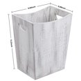 thumbnail image 2 of Office Trash Can Wooded Wastebasket Farmhouse Style Rustic Trash Can, 2 of 5