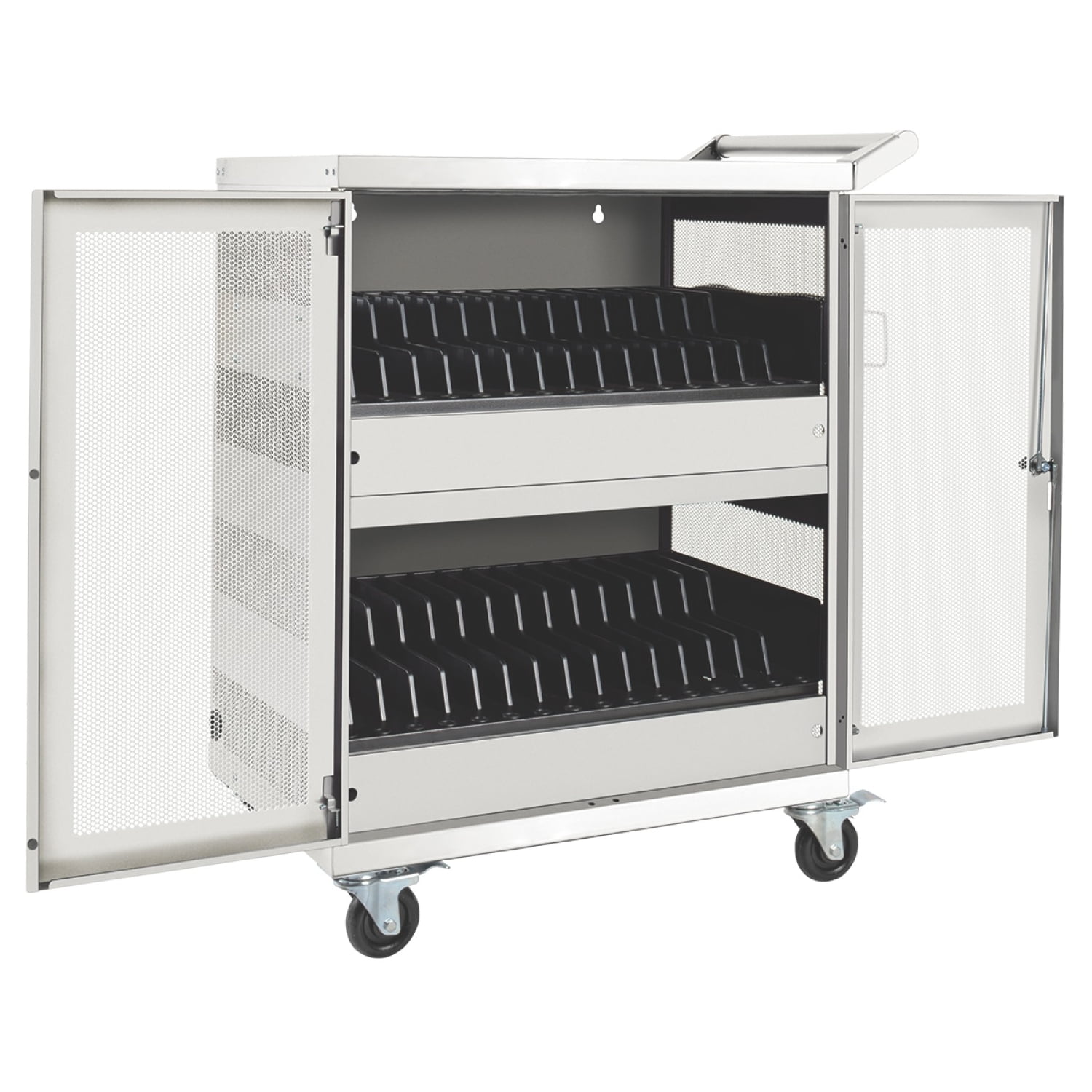 CSC32ACW 32 Device AC Charging Station Cart for Chromebooks and Laptops