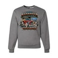 thumbnail image 2 of Wild Bobby, Ford Retro T-Bucket Roadster 1923 Vintage Garage Motors, Cars and Trucks, Unisex Crewneck Graphic Sweatshirt, Heather Grey, Medium, 2 of 4