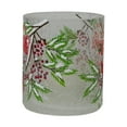 thumbnail image 5 of Northlight Cardinal and Pine Hand Painted Glass Christmas Candle Holder - 2.75", 5 of 5