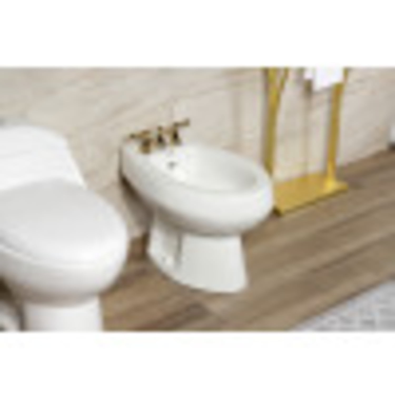 Kingston Brass KB322AL Victorian Three-Handle Bidet Faucet, Polished Brass