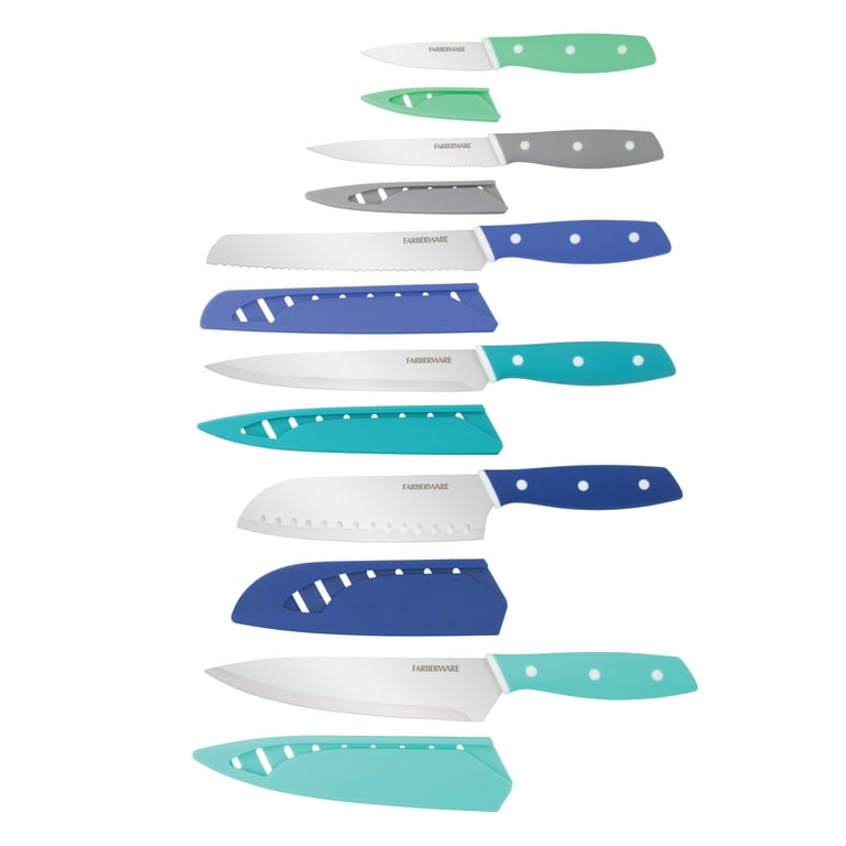 Farberware Colourworks 12 Piece Resin Knife Set, Assorted