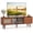 Brown, variant on TV Stand for TV up to 65 Inch with Adjustable Shelf & Rattan Doors, Entertainment Center Media Console,Natural