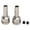 Silver, variant on Rupoun 2pcs RC Rear Wheel Axles Steel High Accuracy Replacement for ARRMA 6S Mojave Kraton Silver 1.4 inches / 36 mm [cite: 19, 23]