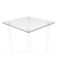 thumbnail image 3 of FixtureDisplays® 9 L X 9 W X 30" Tall Clear Acrylic Riser Transparent Plexiglass Pedestal Table Display Podium Glorifier Riser Stand Centerpiece Flower Sculputure Merchandise Lamp Book Stand 10098, 3 of 6