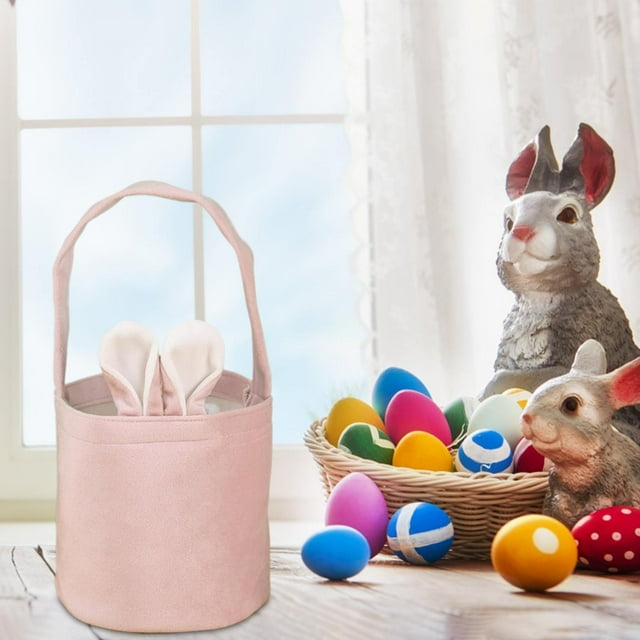 Event Party Decor Easter Rabbit Handbag Rabbit Ear Basket Party Gift Box Packaging Easter Egg Box Candy Bag