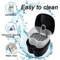 thumbnail image 4 of Colorful Denture Bath Case with Brush, Denture Cup Soaking Holder False Teeth Container Mouth Guard Storage Case Cleaning with Lid Waterproof, 4 of 8