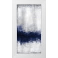 thumbnail image 3 of Kimberly Allen 4x14 White Modern Wood Framed Wall Art Titled - Indigo Tones Panel A, 3 of 5