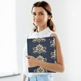 thumbnail image 6 of Decorative Pattern 12.4x10.6in PVC Round Ring Binder, D-Ring 3-Hole, Metal Clip, 200 Sheets, 6 of 10