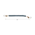 thumbnail image 4 of Wooden Beads Garland with Tassel for Home Decor - Mango Wood Garland for Entryway and Cabinet Styling - Decorative Accent for Office, Coffee Table, and Living Room Decor - 2", Blue, 4 of 11